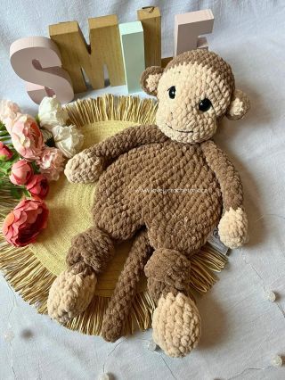 Tato roztomilá opička je stále na skladě 🫶🏻 žinylkový usínáček pro klidné usínání a mazlení - ideální dárek od Ježíška 🎄...